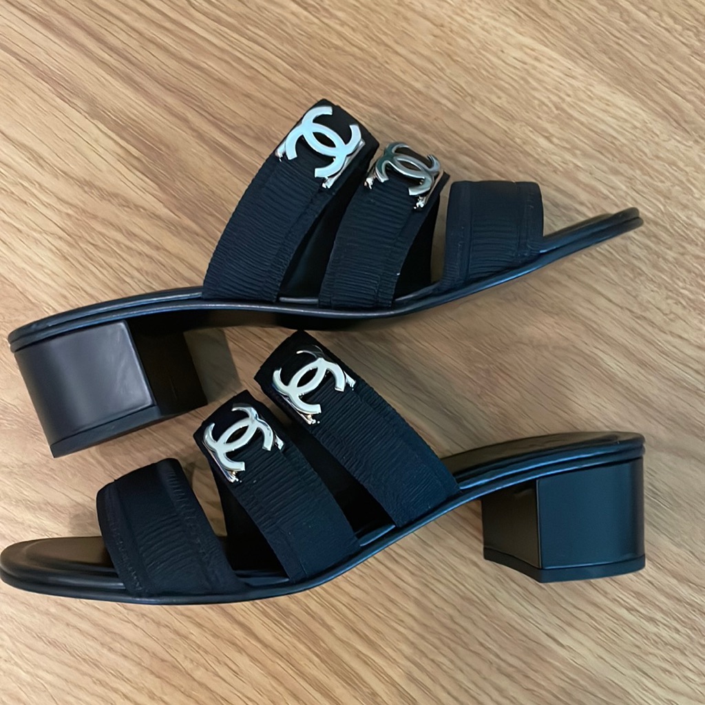Brand New Chanel Cloth Mules